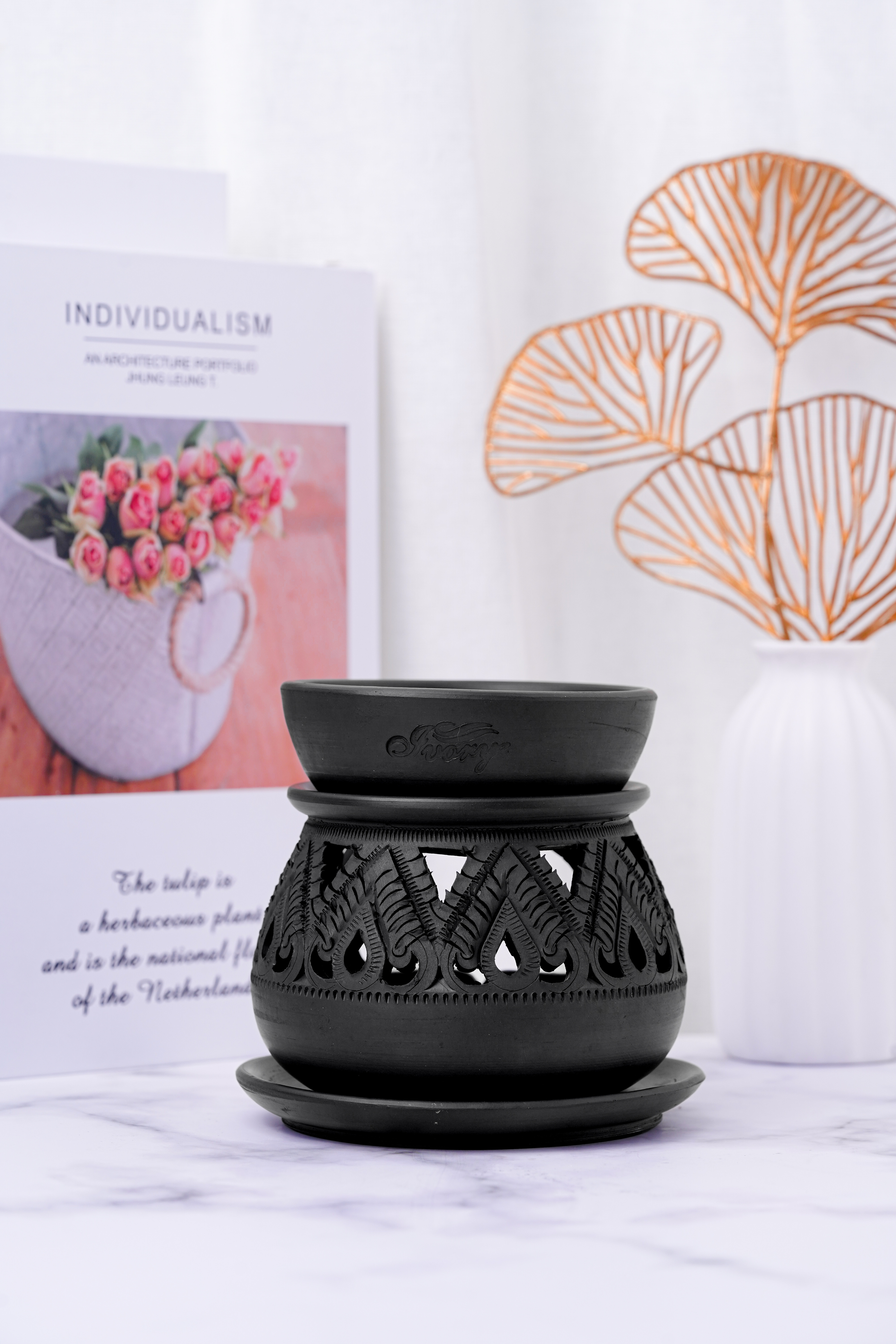 Ivorye Aroma Burner Black